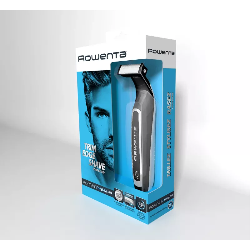 Rowenta Forever Sharp TN6000 baartrimmer - trimmen, contouren en scheren, 120 minuten looptijd