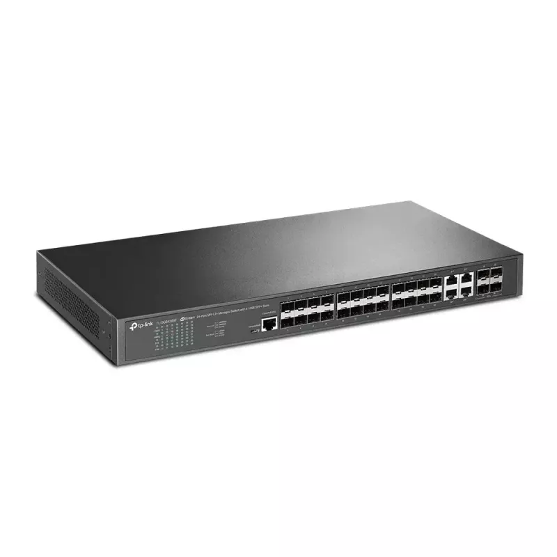 TP-Link Omada 24-poorts SFP L2+ managed switch met 4 10GE SFP+-slots