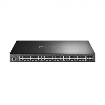 TP-Link Omada 48-poorts gigabit en 4-poorts 10GE SFP+ L2+ managed switch met 48-poorts PoE+