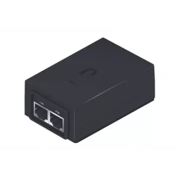 PoE-adapter UBIQUITI POE-24-24W — 24 V PoE, 2 × RJ-45 fast-Ethernet-poorten, 88×57×33 mm