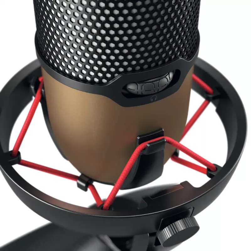 CHERRY UM 9.0 PRO RGB zwart, Copper tafelmicrofoon
