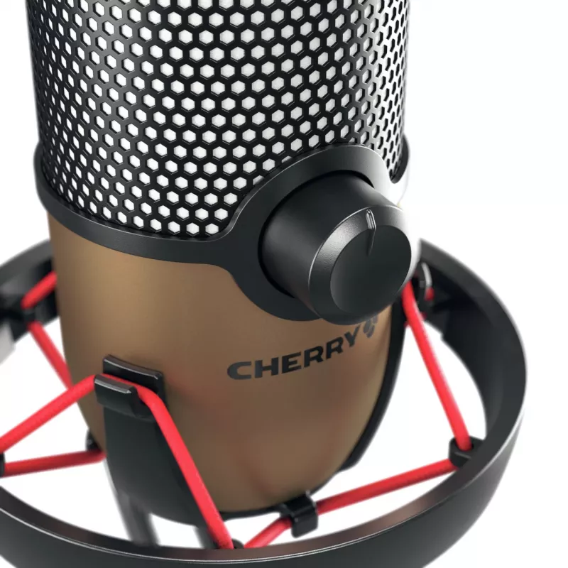 CHERRY UM 9.0 PRO RGB zwart, Copper tafelmicrofoon