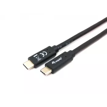 Equip USB 3.2 Gen 1x1 Type-C naar C, M/M, 2,0 m, 2 m, USB C, USB C, USB 3.2 Gen 1 (3.1 Gen 1), 5 Gbit/s, zwart