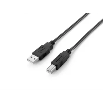 Equip USB 2.0 Type-A naar Type-B kabel, 2,0 m, zwart