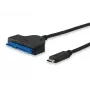 Equip USB Type-C naar SATA kabel, zwart, 6 Gbit/s, 50 mm, 150 mm, 500 mm, 50 g