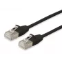 Equip Cat.6A F/FTP slim patchkabel, 0,5 m, zwart