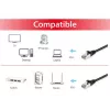 Equip Cat.6A S/FTP-patchkabel, zwart, 1,5 m, Cat6a, S/FTP (S-STP), RJ-45, RJ-45, zwart