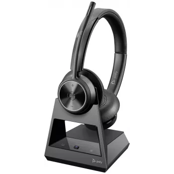 HP Poly Savi 7320 Office stereo DECT 1880-1900 MHz headset, zwart, Mexico, Windows 10, Windows 11, macOS, TCO, 185 mm
