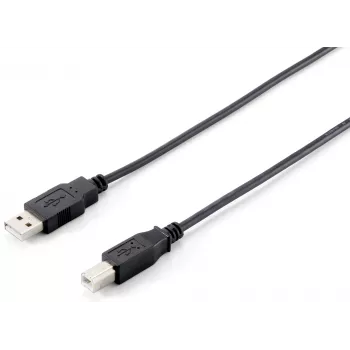 USB 2.0 Type-A naar Type-B kabel Equip 128861 3,0 m zwart
