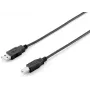 USB 2.0 Type-A naar Type-B kabel Equip 128861 3,0 m zwart