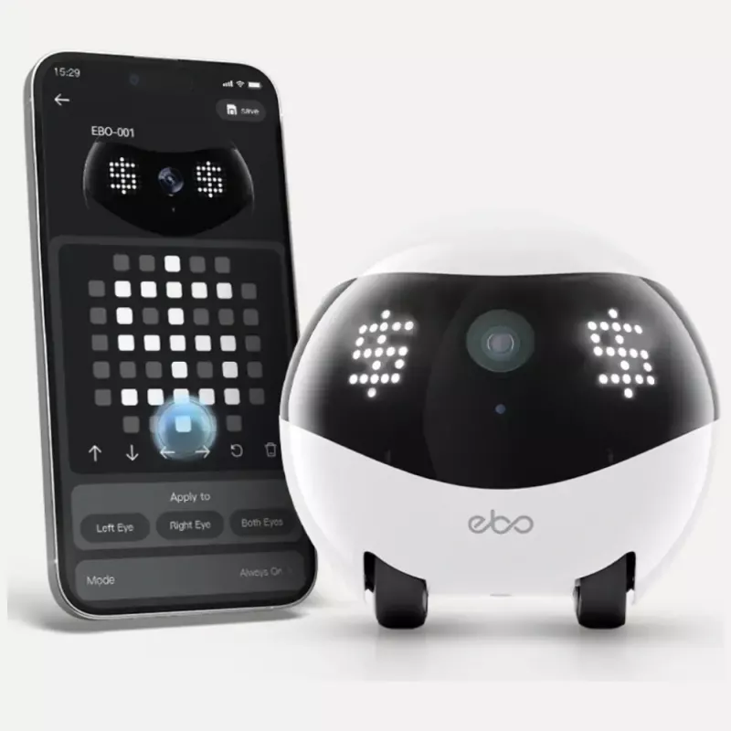 Bewakingsrobot Enabot EBO AIR 2 – mobiele thuisbeveiligingscamera, roze