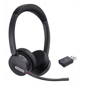 Yealink WH64 Hybrid Dual Teams headset draadloze headset voor kantoor/callcenter Micro-USB Bluetooth zwart