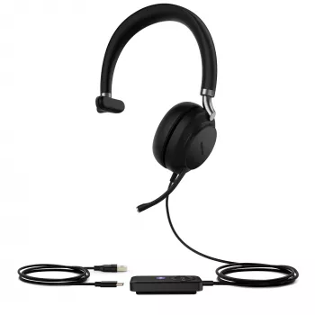 Yealink UH38 Mono Teams - zonder accu USB-A-USB bedrade headset
