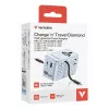 Verbatim Charge 'n' Travel 70W 2C uitschuifbare universele reisadapter blauw