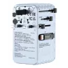 Verbatim Charge 'n' Travel 70W 2C uitschuifbare universele reisadapter blauw