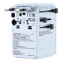 Verbatim Charge 'n' Travel 100W universele reisadapter met uitschuifbare kabel blauw