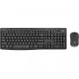 Logitech MK295 Silent Wireless Combo toetsenbord muis inclusief Office USB QWERTZ Duits grafiet