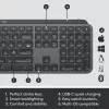 LOGITECH MX Keys Combo For Business Gen 2 - Graphite - Qwertz - Duits