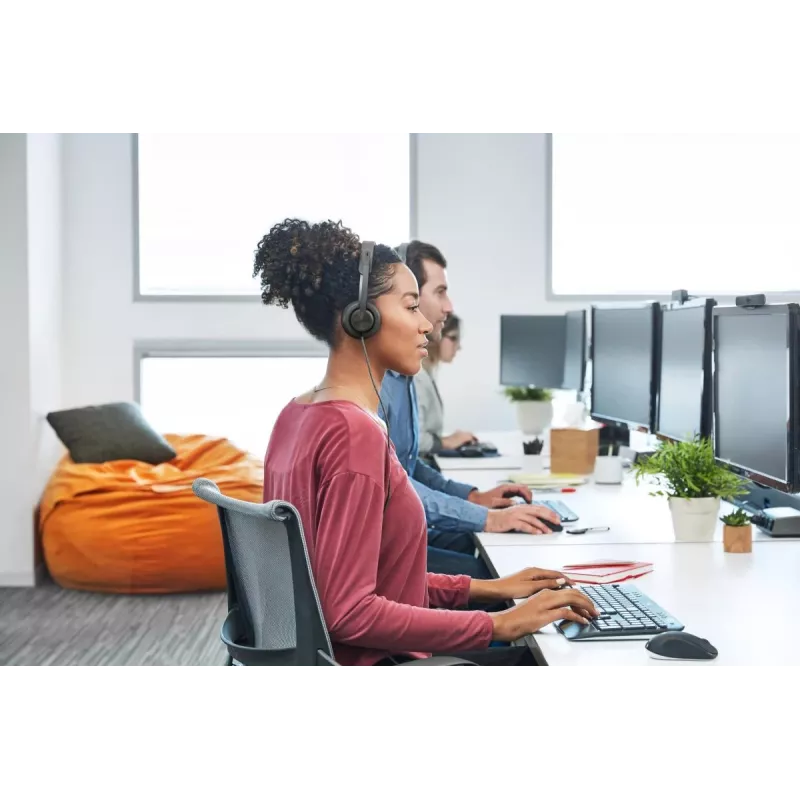 LOGITECH Zone Wired - USB-C / USB-A - headset - MSFT Teams Zone - zwart