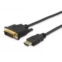 Equip HDMI naar DVI-D Single Link kabel, 2m, 2 m, HDMI, DVI-D, stekker, stekker, goud