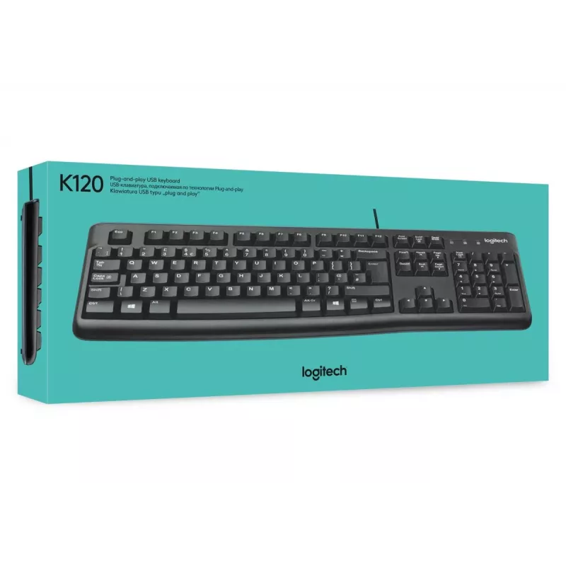 LOGITECH K120 toetsenbord - USB bekabeld - Qwerty US/International