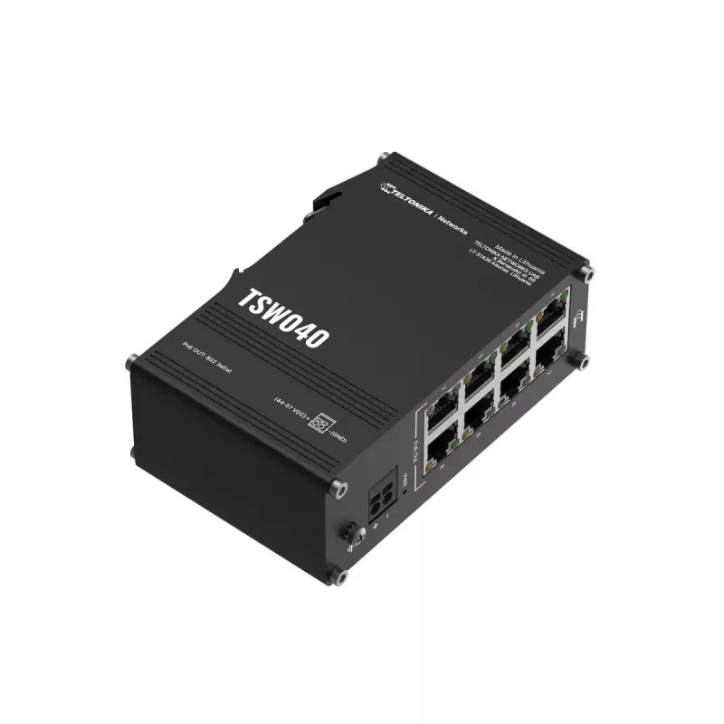 Unmanaged switch Teltonika NETWORKS TSW040 8-poorts PoE+