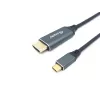 Equip USB-C-naar-HDMI-kabel, M/M, 3,0 m, 4K/60Hz, 3 m, USB Type-C, HDMI Type A (standaard), stekker, stekker, recht