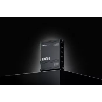 TELTONIKA Tsw304 industriële unmanaged 4-poorts Gigabit Ethernet-switch