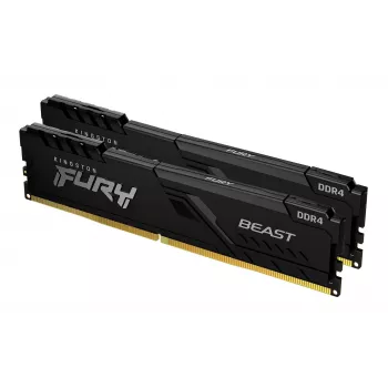 Kingston Technology FURY Beast 32GB 3200MT/s DDR4 CL16 DIMM (set van 2) 1Gx8 zwart