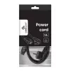 Gembird PC-186-ML12 stroomkabel, CEE 7/7 naar C5, 1,8 m, VDE, zwart