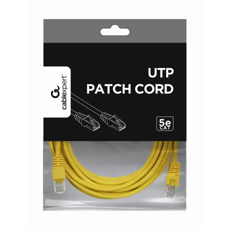 GEMBIRD patchkabel - Cat 5e - UTP - 5m - geel