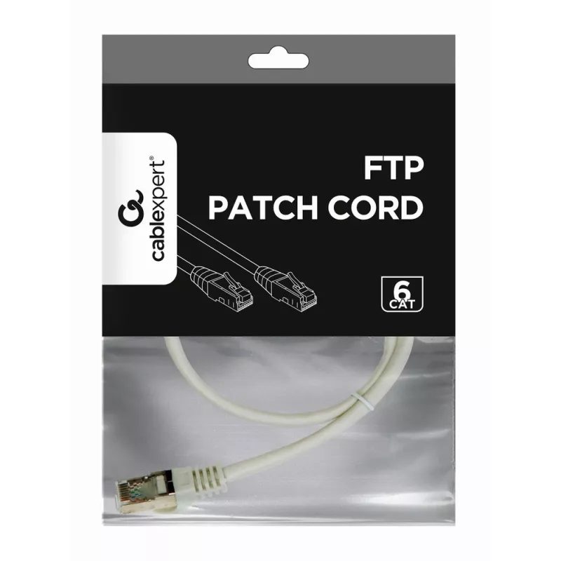 GEMBIRD patchkabel - CAT6 - FTP - 50 cm - grijs