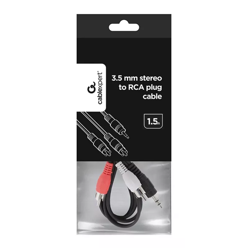 GEMBIRD 3,5-mm-jack naar cinch-kabel 1,5m