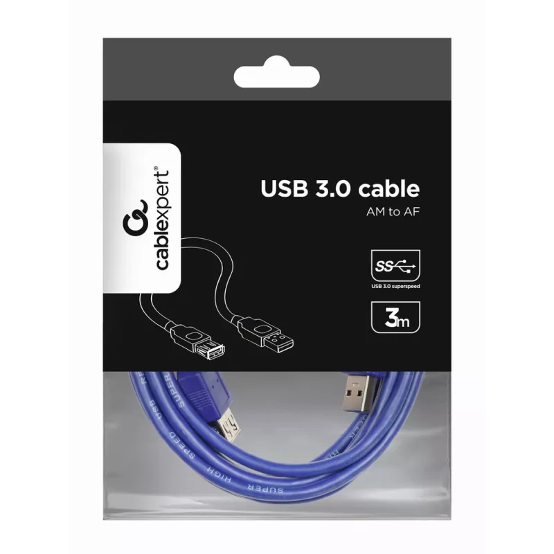 GEMBIRD USB 3.0 verlengkabel 3 m