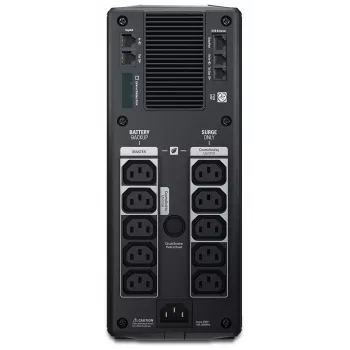 APC Back-UPS Pro, 1500VA/865W, tower, 230V, 10x IEC C13 stopcontacten, AVR, LCD, door gebruiker vervangbare batterij