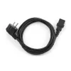 Gembird PC-186-VDE stroomkabel, CEE 7/7 naar C13, VDE, 1,8 m, zwart