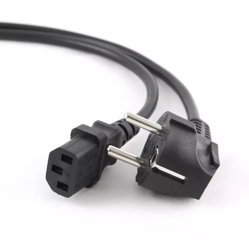 Gembird PC-186-VDE stroomkabel, CEE 7/7 naar C13, VDE, 1,8 m, zwart