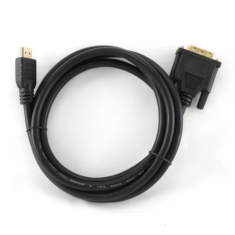 GEMBIRD HDMI naar DVI stekker-stekker kabel met vergulde stekkers 2,0 m bulkverpakking
