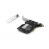 DIGITUS IEEE 1394b interfacekaart, PCIe 3 poorts, 2x9-polig extern + 1x9-polig intern