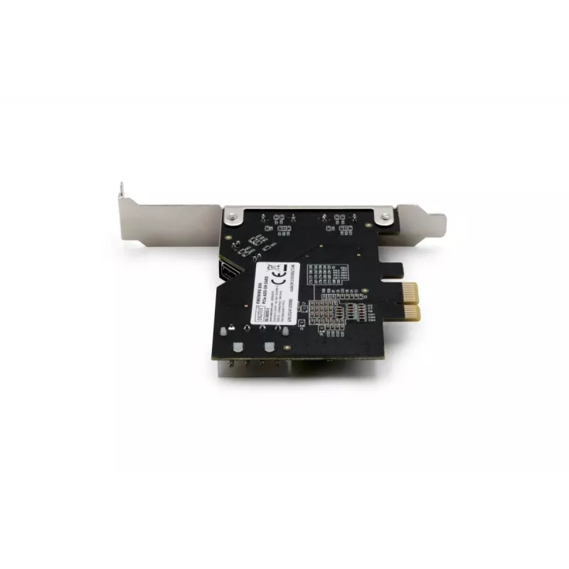 DIGITUS IEEE 1394b interfacekaart, PCIe 3 poorts, 2x9-polig extern + 1x9-polig intern