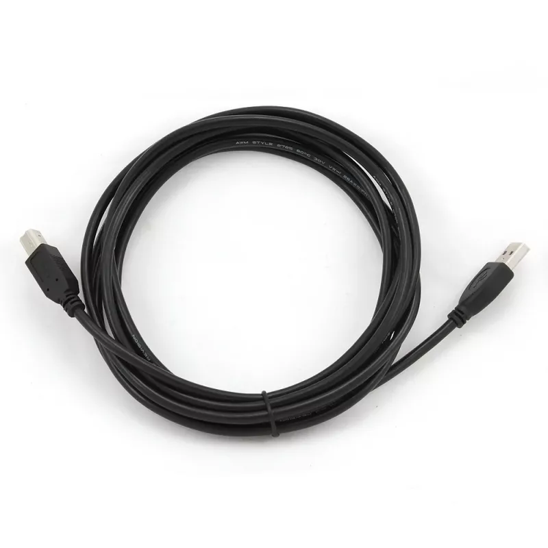 GEMBIRD USB 2.0 A-stekker / B-stekker kabel 3 m (10 ft) – zwart / bulkverpakking (ccp-USB2-ambm-10)