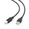 GEMBIRD USB 2.0 A-stekker / B-stekker kabel 3 m (10 ft) – zwart / bulkverpakking (ccp-USB2-ambm-10)