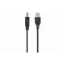 USB-kabel, Gembird 4,5 m USB 2.0 A/B M, zwart, stekker/stekker