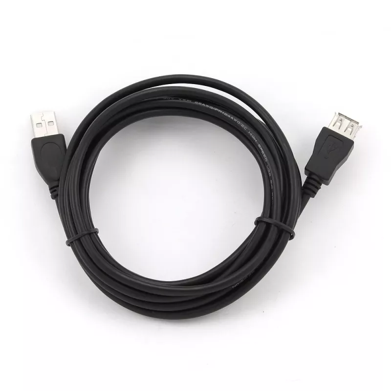 Gembird CCP-USB2-AMAF-10 USB 2.0 type-A verlengkabel (AM/AF), 3 m, zwart
