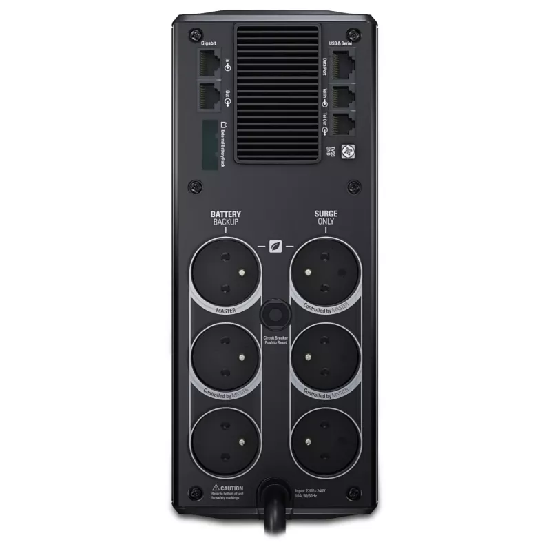 APC BR1200G-FR Power-Saving Back-UPS Pro 1200 UPS, line-interactive, 1200 VA, 720 W, 230 V, 6 stopcontacten CEE 7/5, LCD, USB, 45 dB