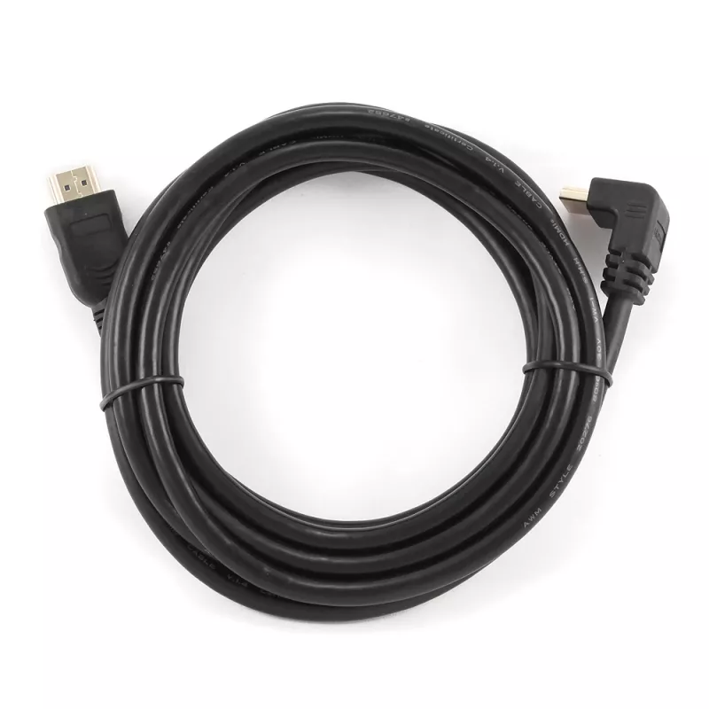 GEMBIRD hogesnelheids-HDMI-kabel met ethernet, 90 graden naar boven afgewinkelde stekker, 3 m