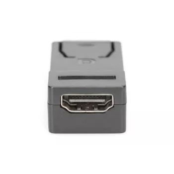 DIGITUS ASSMANN DisplayPort-adapter, DP - HDMI Type-A M/B, met vergrendeling, CE zwart