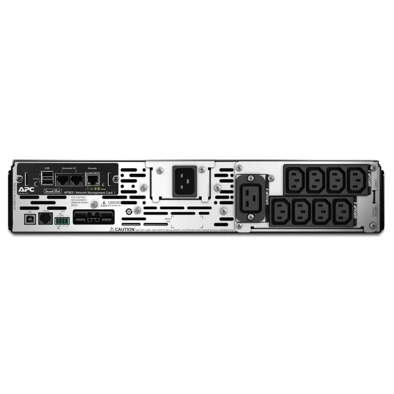APC Smart-UPS X SMX3000RMHV2UNC - 3000VA, 8x C13, 1x C19 uitgang, USB, uitbreidbare looptijd, NMC