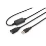 DIGITUS USB 2.0 repeaterkabel USB-A stekker / A bus 10 m (DA-73100-1)