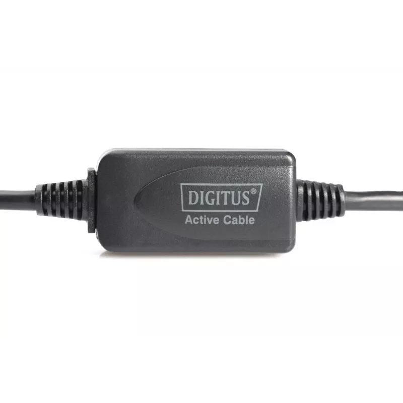 DIGITUS USB 2.0 repeaterkabel USB-A stekker / A bus 10 m (DA-73100-1)